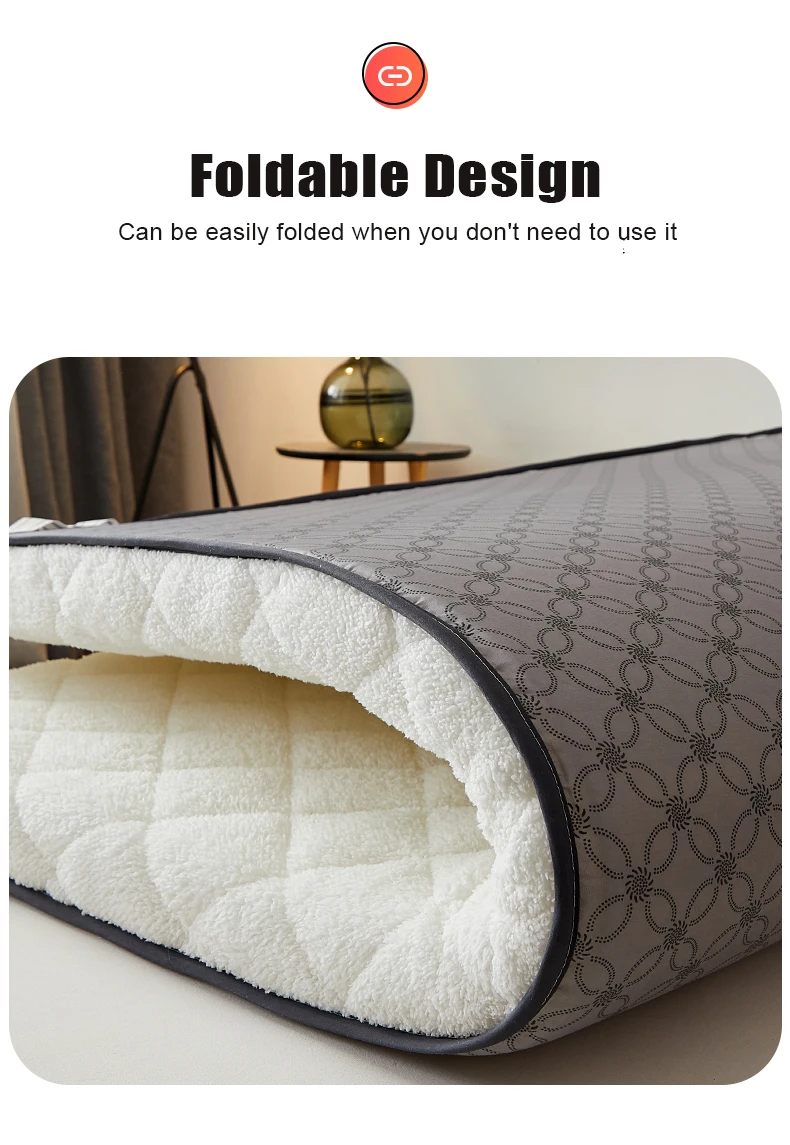 Floor Tatami Keep Warm In Winter Mattresses Foldable Lambswool Matress 3-4cm Thicken Bed Mat for Single Double King Queen Size