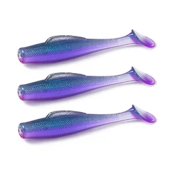 Soft Fishing Artificial Lures 6cm/8cm 6pcs Wobbers Souple Fishing Bait Shad Worm Swimbaits Vinyl Anzois Trout Ima Leurre T Tail