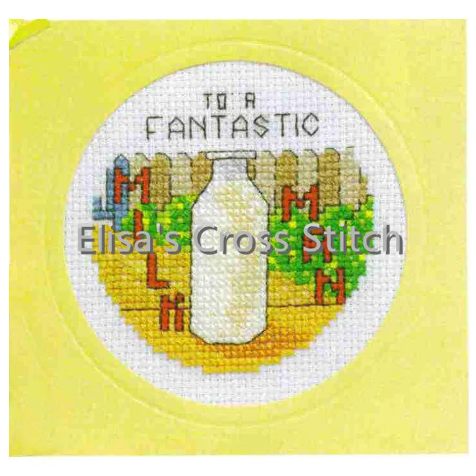 CD73 14ctDIY Greeting Card Full Set Cross Stitch Cake Birthday Christmas Gift Fairies Cards To a Fantastic | Дом и сад