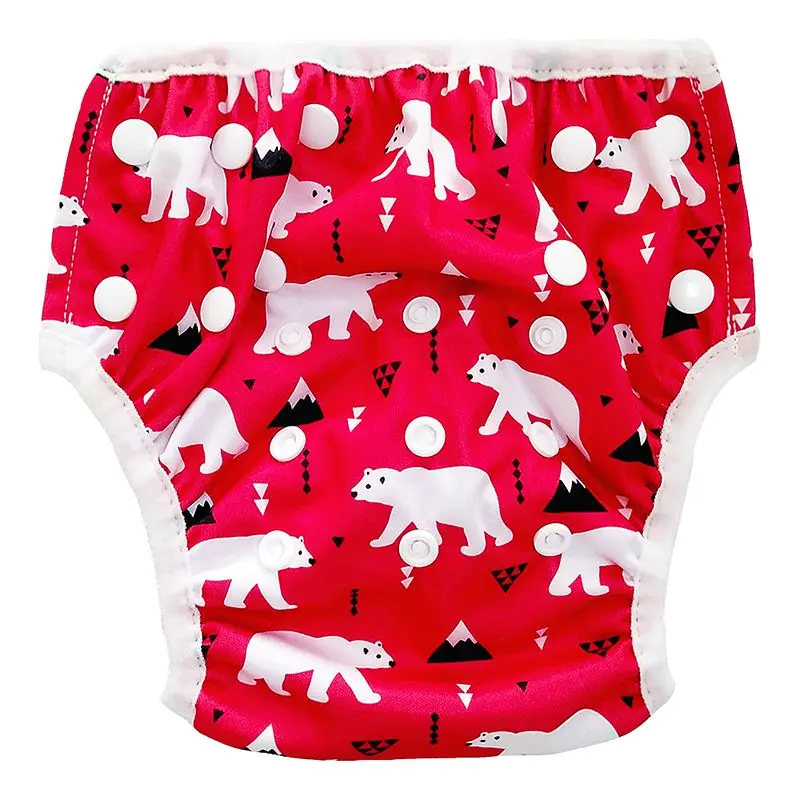 Модные плавательные шорты с принтом для новорожденных мальчиков и девочек; регулируемый водонепроницаемый купальник с принтом животных; милые шорты для маленьких девочек - Цвет: A14