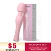 DRYWELL 20 Speeds Powerful Magic Wand Sex Toys For Women Female Vibrator Clitoris Stimulator Silent
