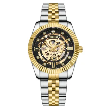 

Machinery Watch Male Dawn Business Watch 8804b Tuo Flywheel Hollow Out Machinery Table mechanical creative watches