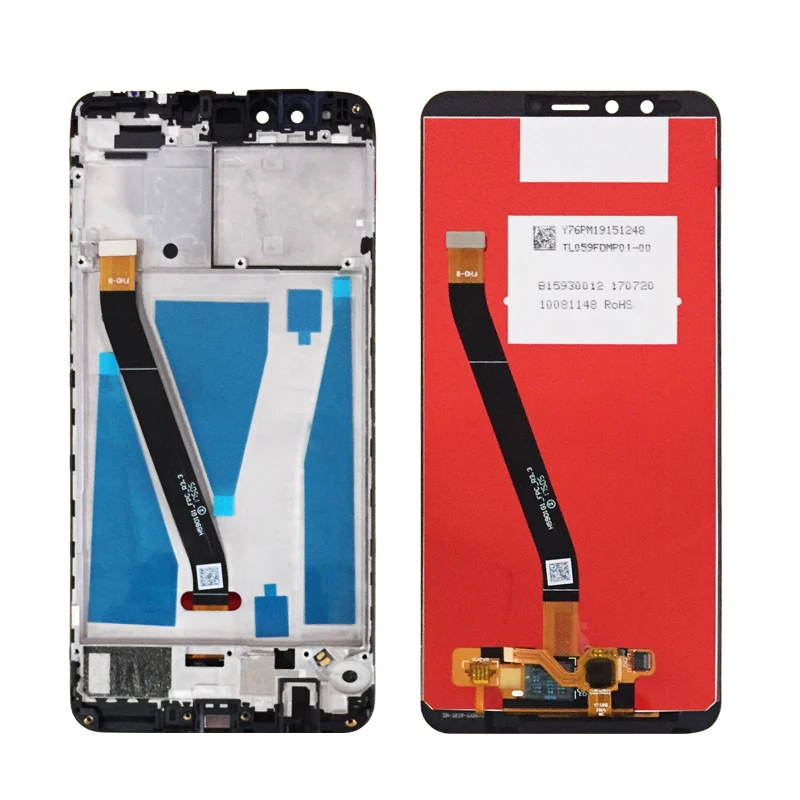 Для huawei Y9 ЖК-дисплей с сенсорным экраном дигитайзер в сборе 5,93 дюйма с рамкой FLA L22 LX2 LX1 LX3 сменные детали для ЖК-экрана