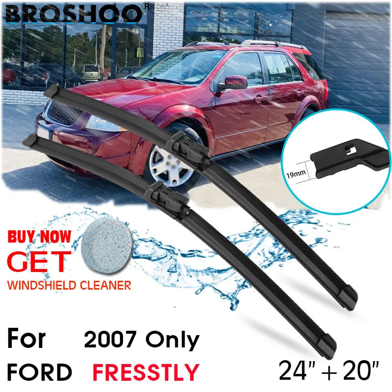 

Car Wiper Blade Window Windscreen Windshield Wipers Blades Button Arm Auto Accessories For Ford Freestyle 24''+20'' 2007 Only