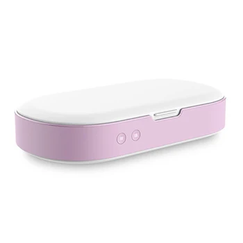 

5V Double UV Phone Sterilizer Box Jewelry Phones Cleaner Personal Sanitizer Disinfection Box with Aromatherapy Esterilizador