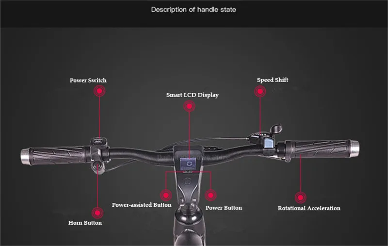 Daibot Off Road Electric Bike 500W 48V Two Wheels Electric Bicycles 26 Inch 4.0 Wide Tires Mountain Electric Scooters Adults  (2)