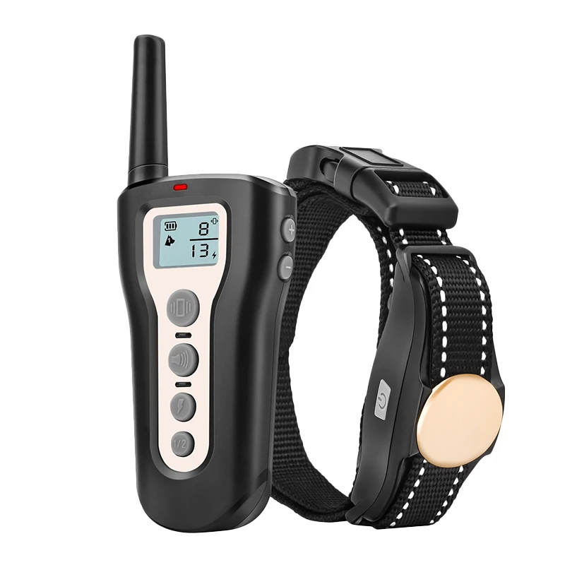 

Dog Training Shock Collar with Beep Electric Shock Waterproof Rechargeable Remote Collar MYDING