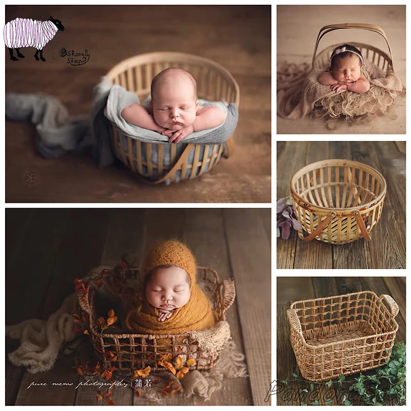 Accessoires De Photographie De Nouveau Ne En Rotin Panier Fait A La Main De Style Ancien Pour Bebe Garcon Studio De Photo Bol D Amour Vintage Aliexpress Mere Et Enfant