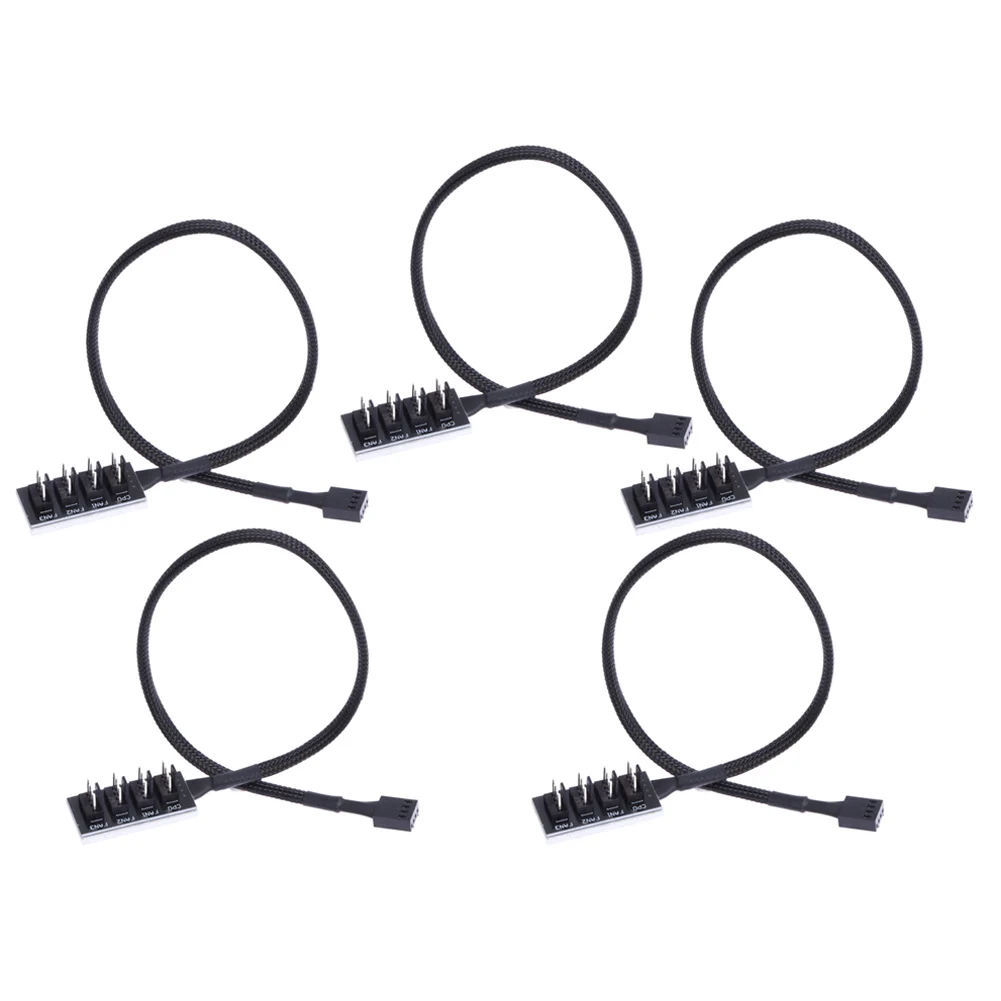 

Host Case PC Cooler Cooling Fan Power Cable 1 Female to 4 Male 4Pin Socket