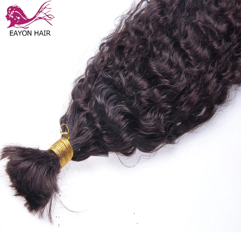 Hair-Extensions Human-Hair Braiding Brazilian Bundle Curly Remy EAYON Bulk for 1/2/3pcs