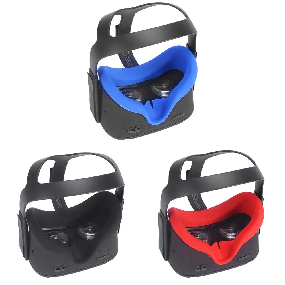 

Soft Silicone VR Face Eye Cover Mask Anti-leakage Light for Oculus Quest VR Headset Glasses Anti-sweat Replacement Eye Cover Pad