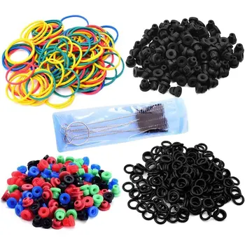 

Professional Colorful Tattoo Rubber Bands + O-Rings + A-bar Grommet Nipple + Color Grommets Tattoo accessories