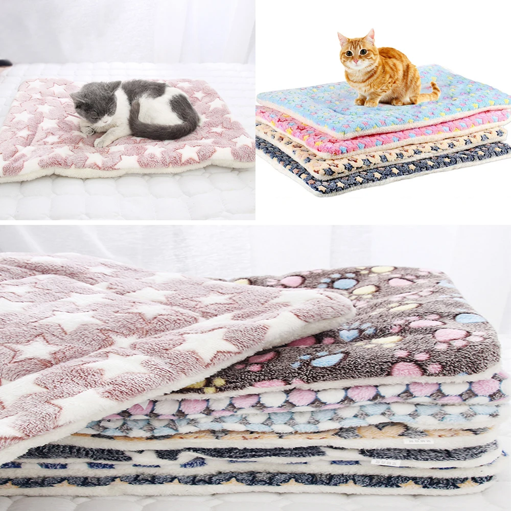 Утолщенный коврик для кровати, мягкая флисовая подкладка, одеяло для щенка, собаки, кошки, дивана, подушка для дома, моющийся коврик, сохраняет тепло, S/M/L/XL/XXL/XXXL