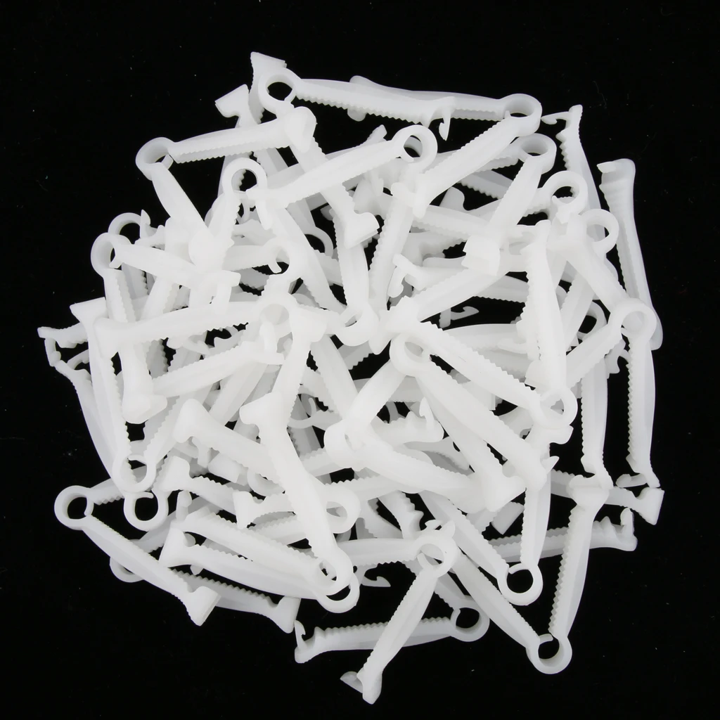 Umbilical Cord Clamp 50pcs/Lot Disposable Plastic Umbilical Cord Clip For Cattle Pig Livestock And Poultry Supplies