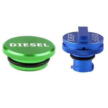

Fuel Tank Caps DEF Cap Aluminum Fit for 2013-2018 Dodge Ram Cummins