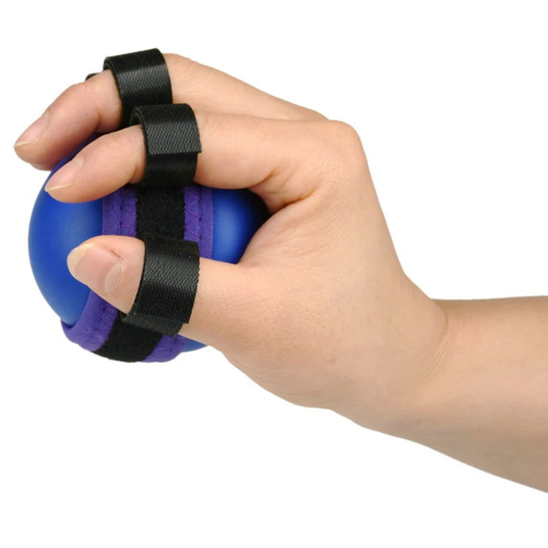 Hand Grip PU Ball Finger Practice Exercise Muscle Power Rubber Training Gripper Hand Grip Equipment Soft Finger Practice Gripper