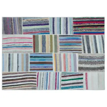 

Handmade Multicolor Vintage Patchwork Rug Area Rug 160x227 Cm-5'3''X7'5''