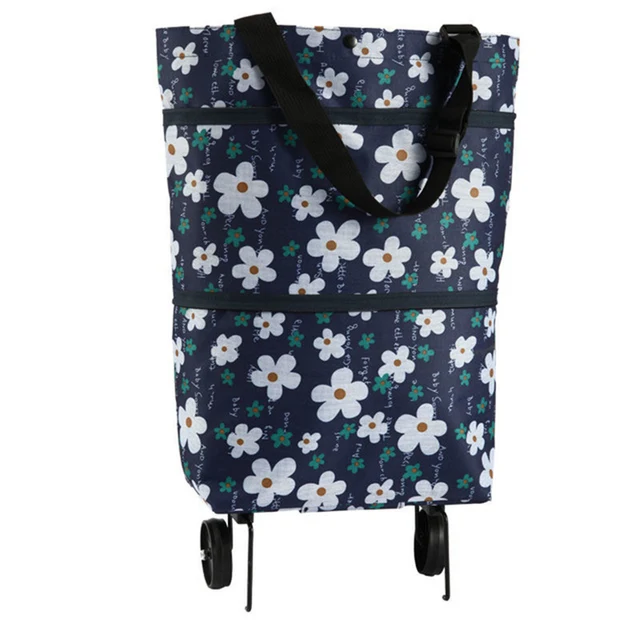Folding Storage Bag High Capacity Shopping Food Organizer Trolley Bag On Wheels Bags Portable Shopping Bags Buy Vegetables Bags Daisy B