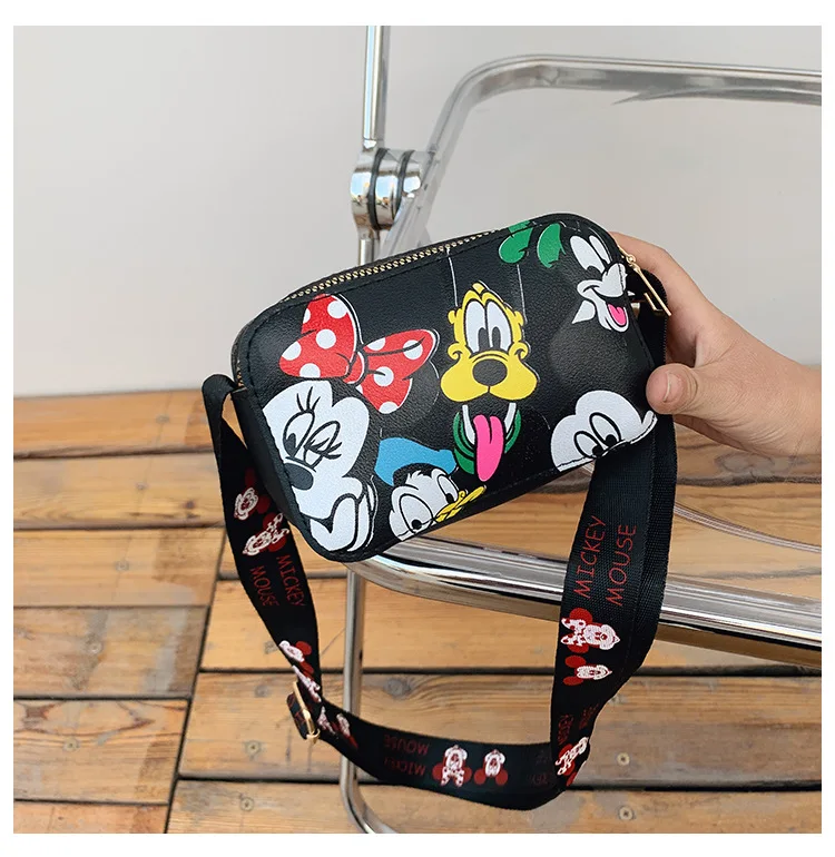 Women Crossbody Bags Disney Cartoon Shoulder Bag for Girls Kids Cute Mickey Mouse Fashion Printed Handbag Children's Gifts