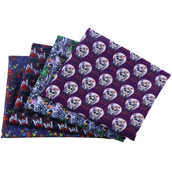 

50*140CM Halloween Polyester cotton Fabric Patchwor Printed for Tissue Kids Home Textile for Sewing Doll Dress Curtain