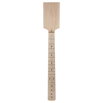 

New Hot Electric Guitar Neck Paddle Head Maple 22 Frets Dot Inlay Unfinished Diy Parts
