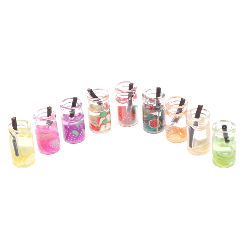 

1:12 Dollhouse Miniature Food Mini Resin Fruit Bottle Simulation Drink Model Toy