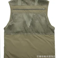 New Style Vest Nianjeep/NIANJEEP Waistcoat Quick-Dry Mesh Multi-pocket Photography Fishing Large Size Vest