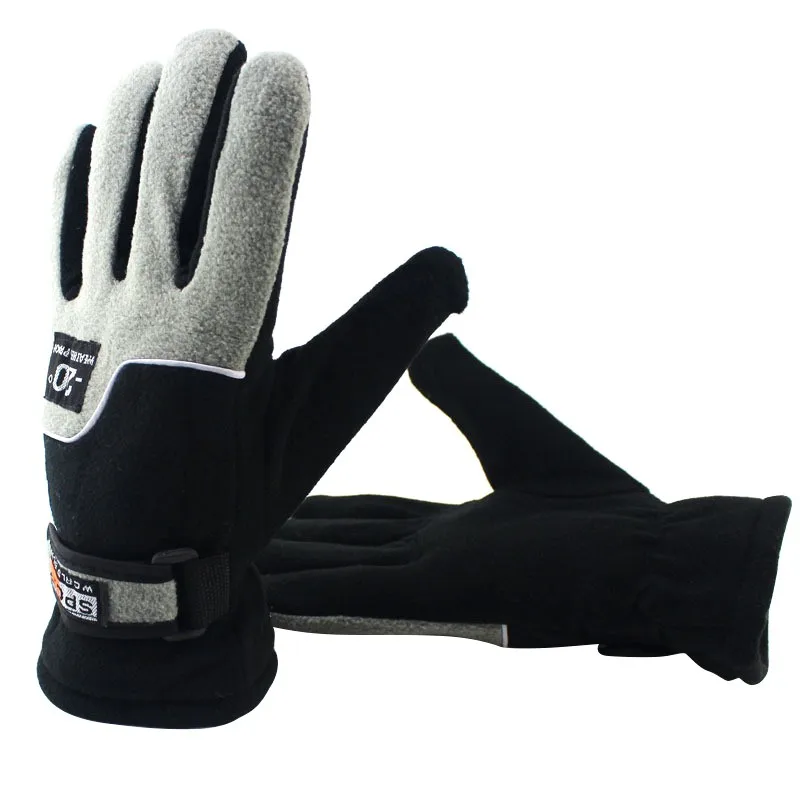 Men Winter Fleece Thermal Warm Bicycle Snow Ski Gloves Breathable Bike Cycling Riding Gloves for Women& Men Skiing Motorcycle