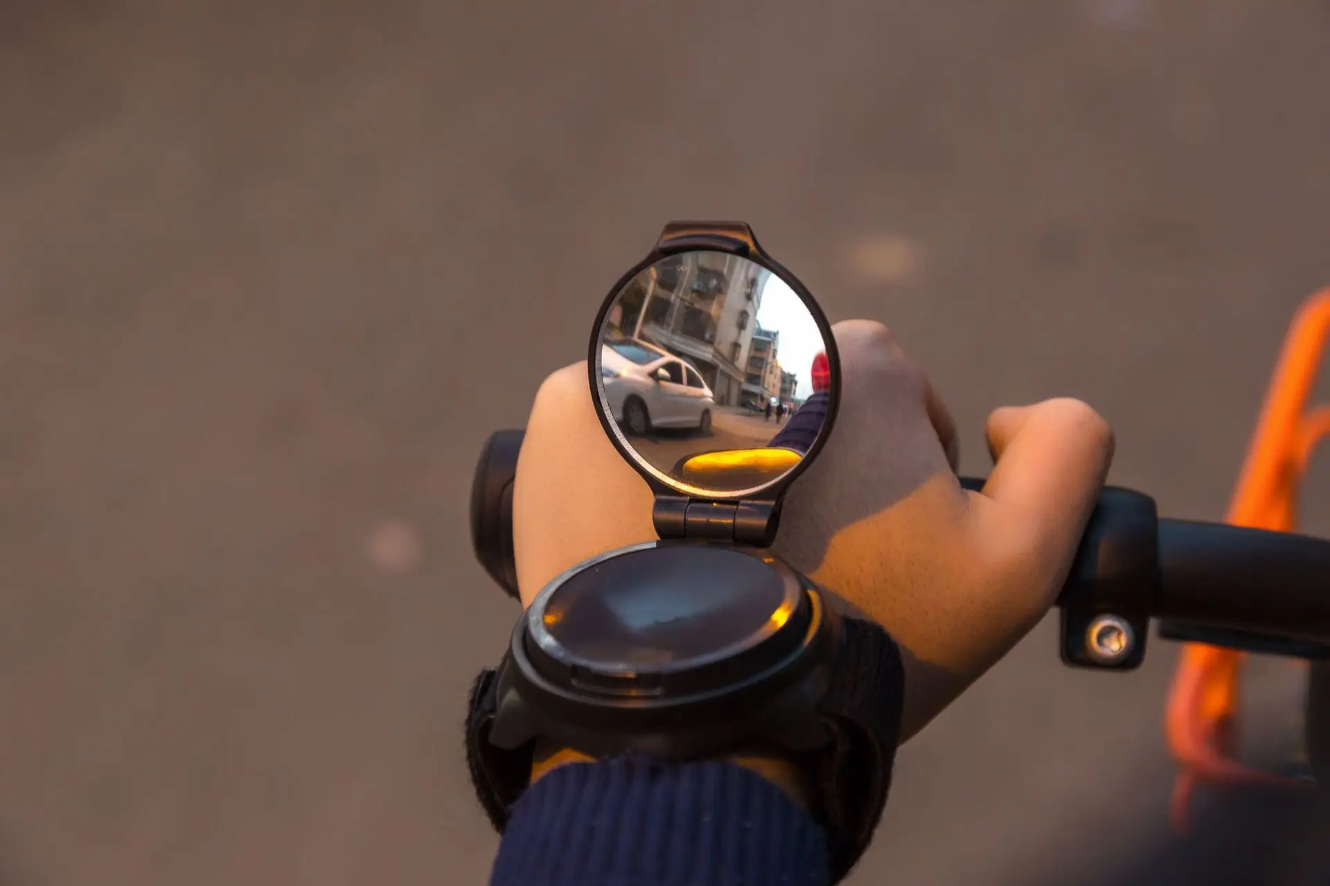 Amazon Cross Border Лидер продаж Велосипедное Зеркало заднего вида с ремешком на запястье с поворотом на 360 градусов