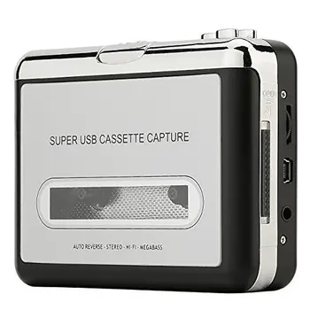 

Cassette Player Portable Tape Player Captures MP3 Audio Music via USB Compatible with Laptops and Personal Computers