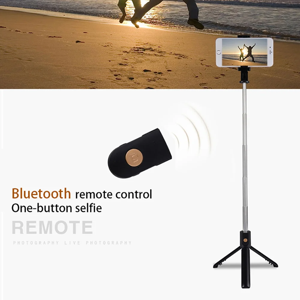 Универсальная беспроводная селфи Палка с Bluetooth складной мини штатив для телефона