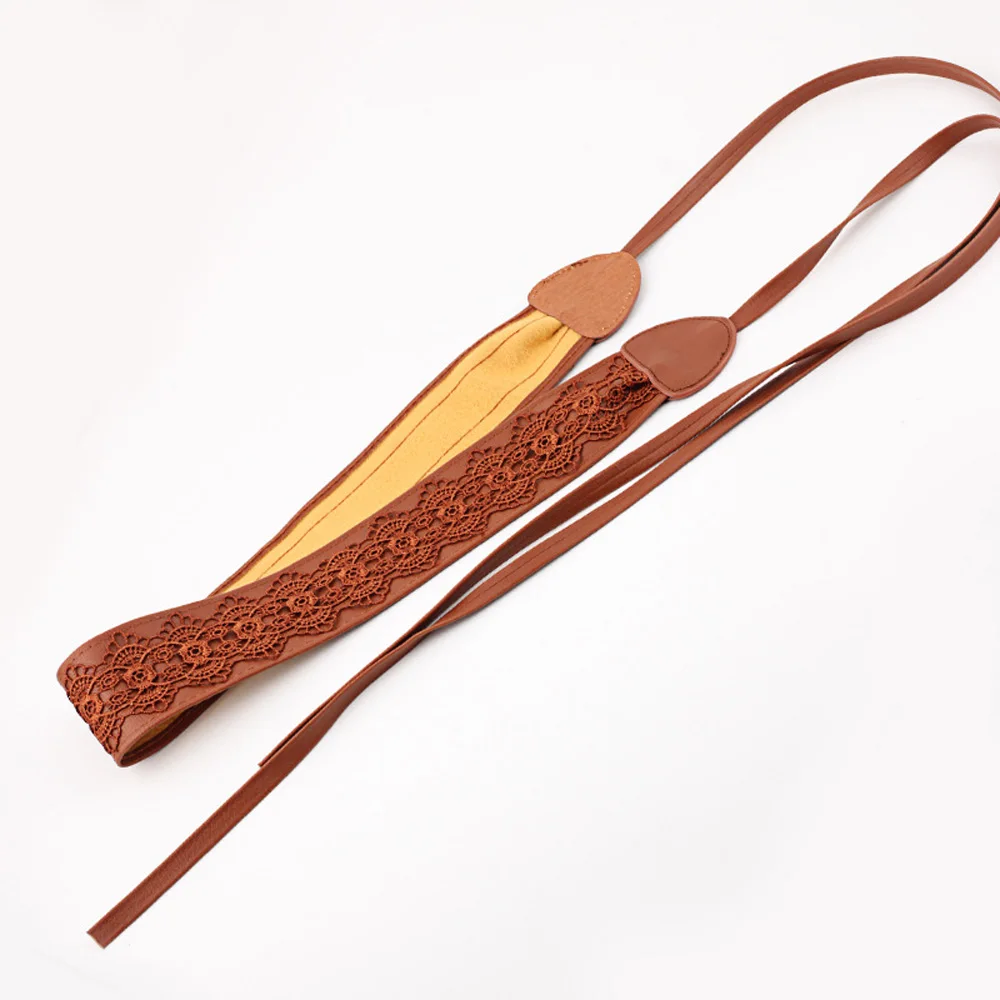 Camel Женский широкий корсетный пояс, модное кружевное платье с поясом, украшение BLTYN0347 - Цвет: Camel