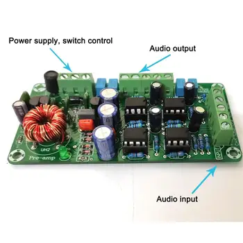 

Car Amplifier Preamp Front Plate Four-channel OP AMP 5532hifi Preamplifier 4-channel Dual OP AMP Board