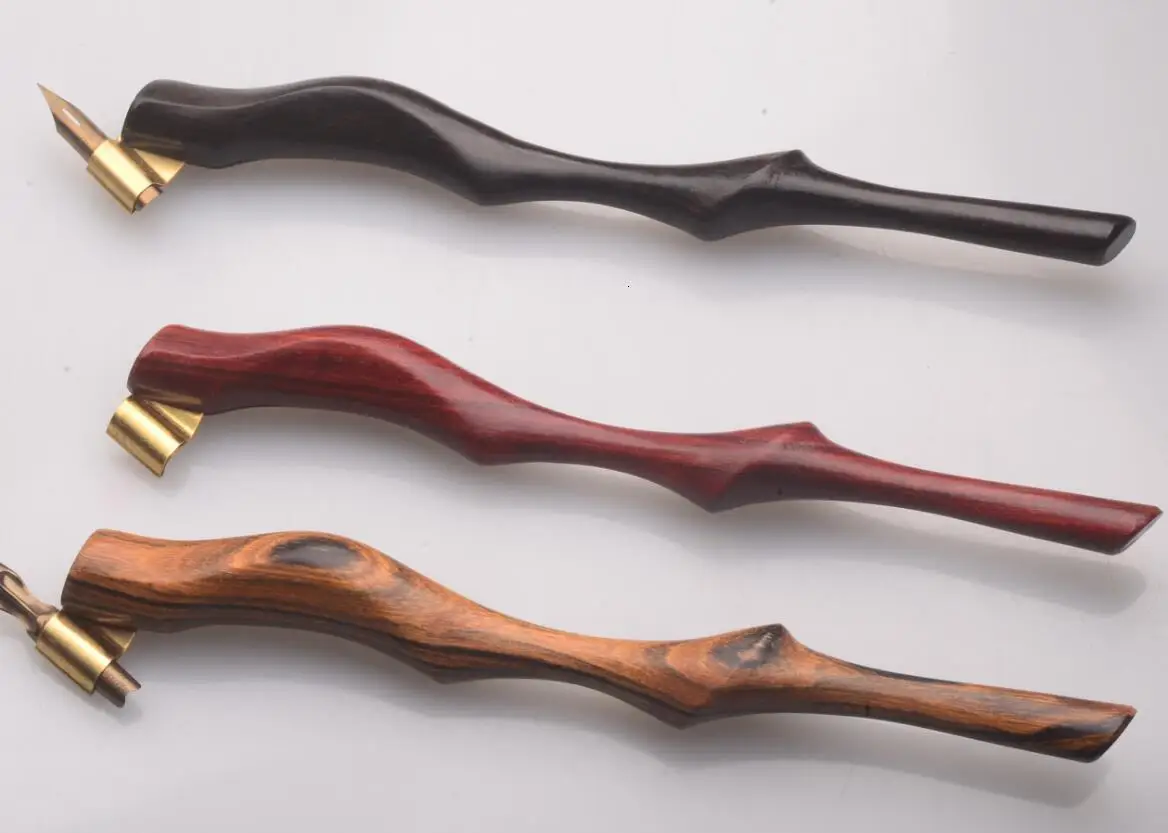 Улучшенная эргономика специальная форма Наклонный полюс Dip Ручка палка наклонная деревянная подставка для ручек Полюс