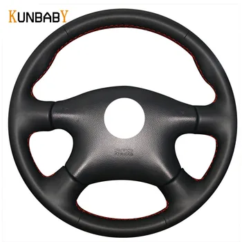 

KUNBABY Genuine leather Car Steering Wheel Cover for Nissan Almera N16 Pathfinder Primera XTrail 2001-2006 Renault Samsung SM3