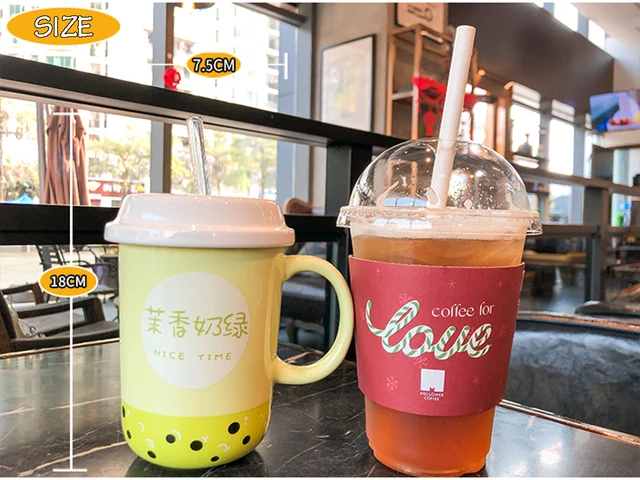 Kawaii Boba Mug with Straw – Kawaiies