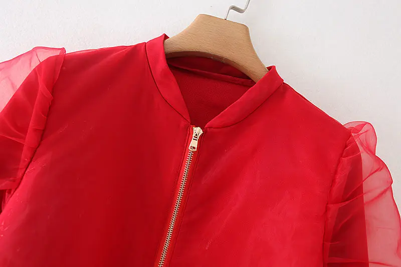 

2019 Western Style Early Autumn New Style Organza Pilots Jacket