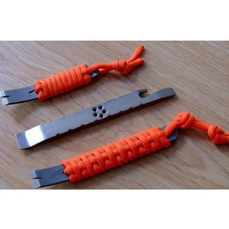 

New Stainless Steel Multi-function Lever Crank-shaped Blade Screws Winding EDC Pocket Tool Outdoor Camping EDC Gear