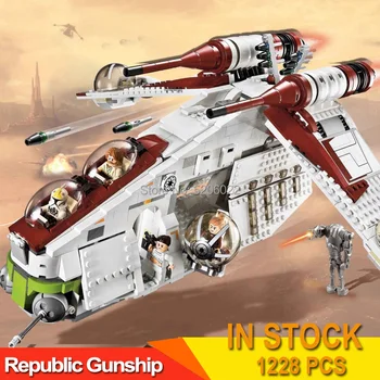 

75021 Star War Toy Republic Gunship Compatible with Lepining 05041 Star Wars Children Building Blocks kit set Toy gifts Starwars