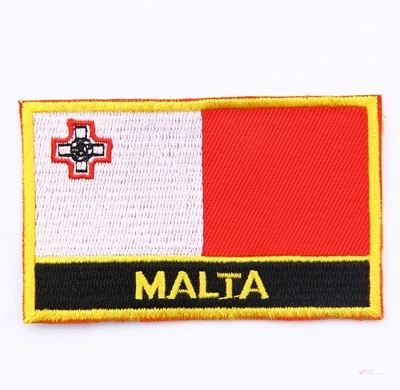 MALT Национальный флаг, флаг, вышивка, нашивка, значок по всему миру, 8*5 см., Республика Корея, Китай - Цвет: MALT