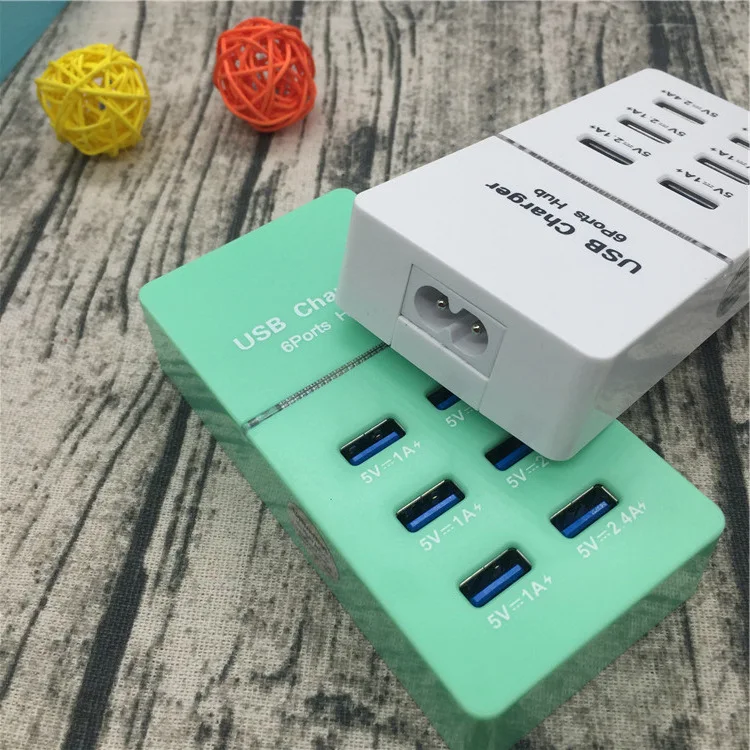 USB зарядное устройство EU/US/UK Plug 6 несколько портов Wall 3.5A 1,2 M Адаптер для карт памяти мобильный телефон планшет зарядное устройство для iPhone iPad