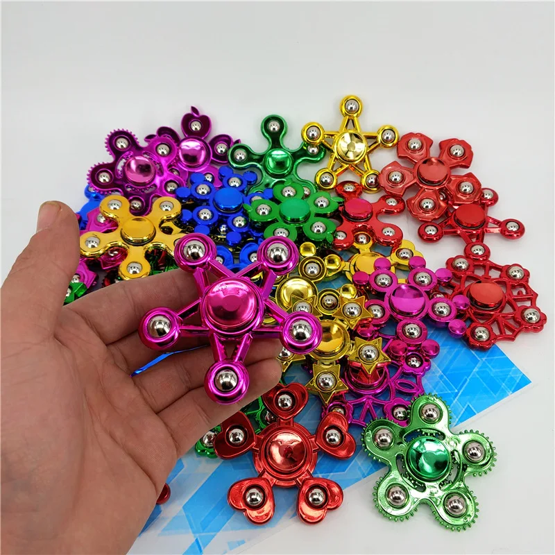 

Electroplated Steel Ball-Fidget Spinner Students Finger Sports Safe Spinner Adult Children Boredom Toy Wholesale