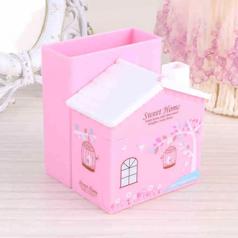 

Deli 9138 Creative Cute Pen Container Children Multi-function Pen Container Cabin Modeling Pen Container Children Section Gift