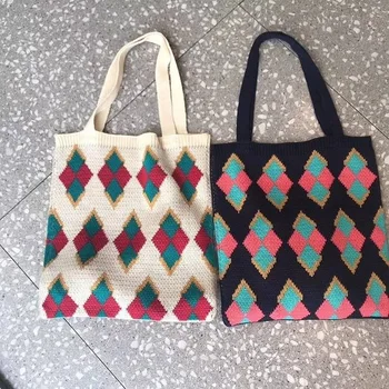 

Fashionable Tote Bag for Lady Hot and Sweet Shoulder Bags Soft Cotton Ladies Bag Fashion Handerbag Desinger For women