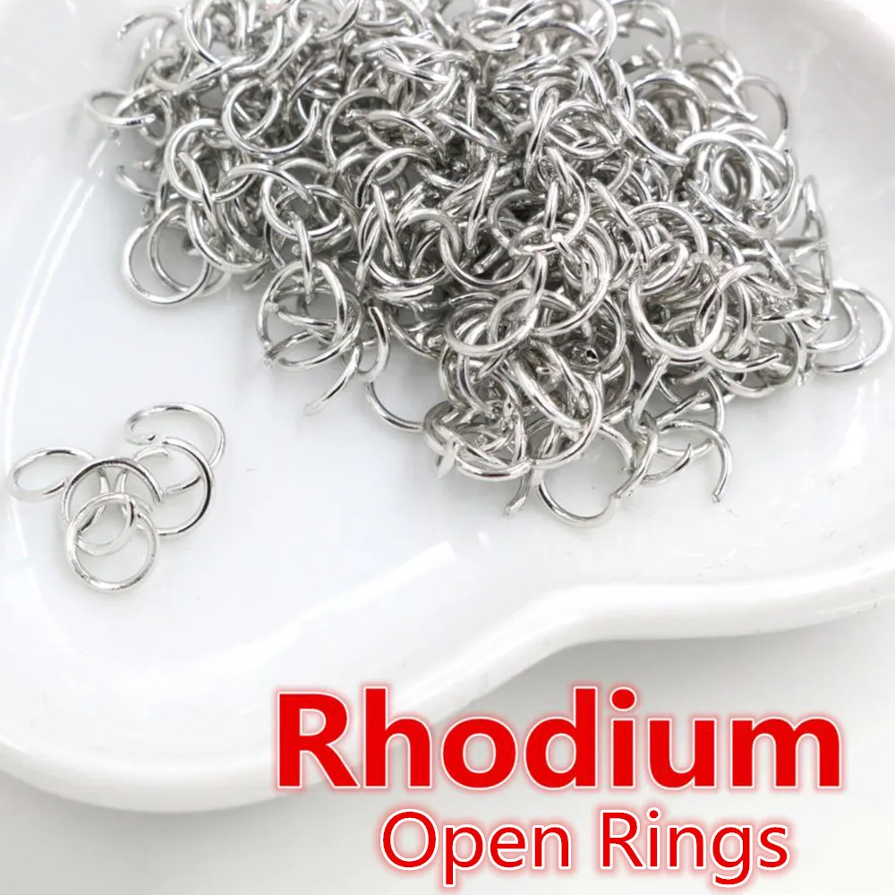 200pcs 3/4/5/6/7/8/10mm Metal DIY Jewelry Findings Closed/Open Single Loops Jump Rings & Split Ring for jewelry making 