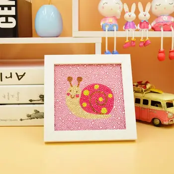 

Snails DIY 5D Round Diamond Painting Picture Cross Stitch Kit Embroidery Handmade Home Decor With Frame Kids Children Gift H55E