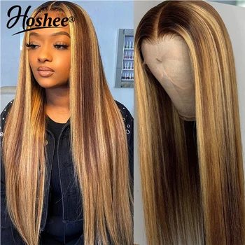 

Highlight Human Hair Wigs Lace Front Human Hair Wigs For Black Women 150 Density Ombre Honey Blonde Lace Front Wigs Human Hair