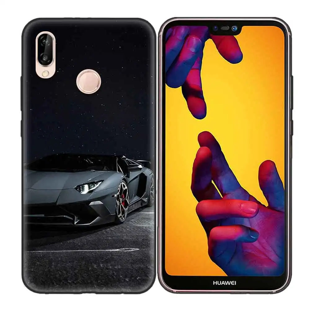Черный мягкий силиконовый чехол для huawei P9 P10 P20 P30 mate 10 20 Lite Pro P Smart Z Plus Nova Shell Prime Hot Car Au