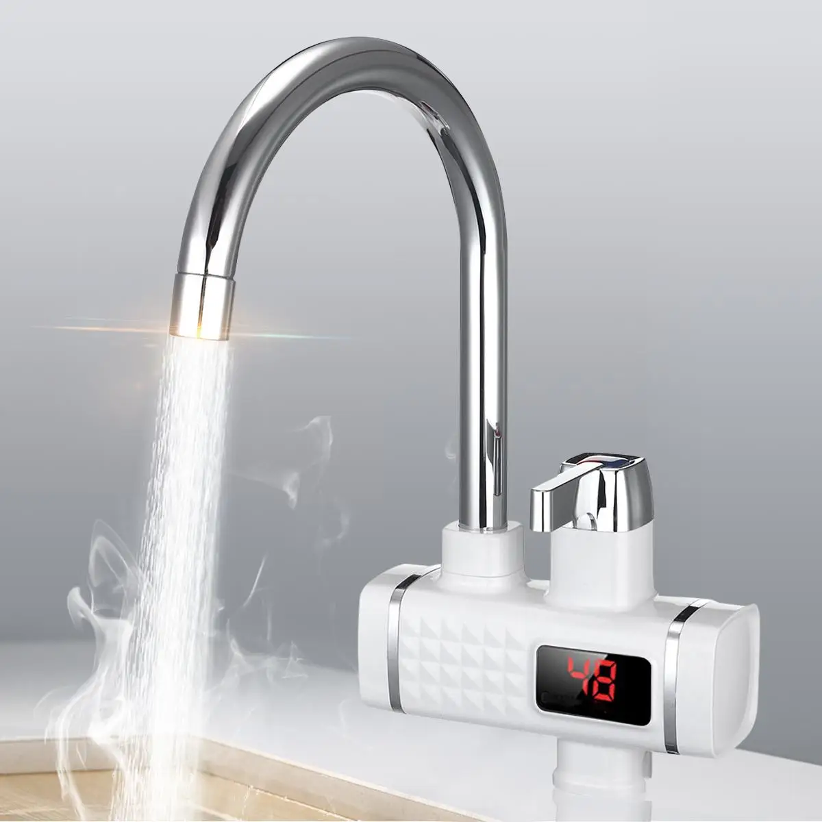220 В 3000 Вт Электрический кран горячей воды нагреватель мгновенный цифровой дисплей для дома, ванны, кухни горячей воды нагреватель