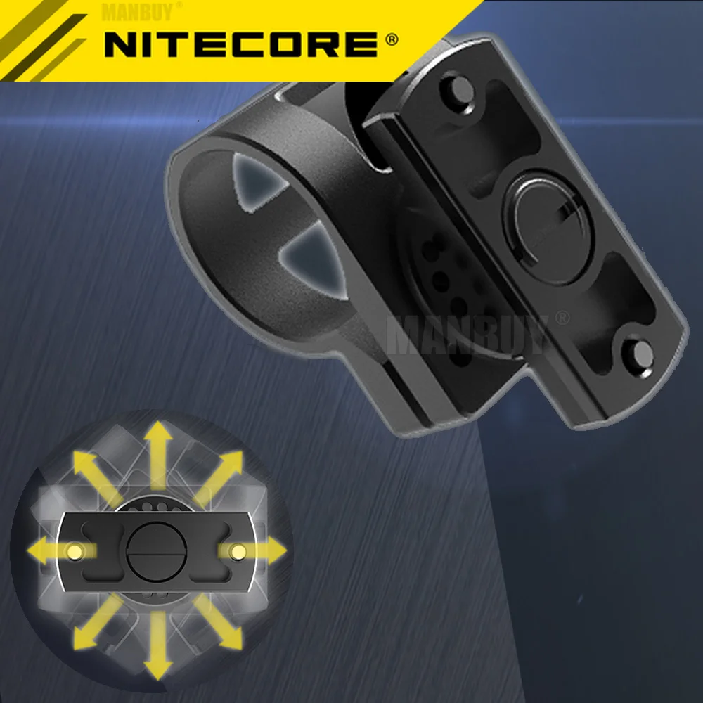 Nitecore LMA1 Rotary Flashlight Helmet Mount Aluminum Alloy Accessories for 25.4mm Torch MT10C P05 P10GT P12GTS MH10S MT21C
